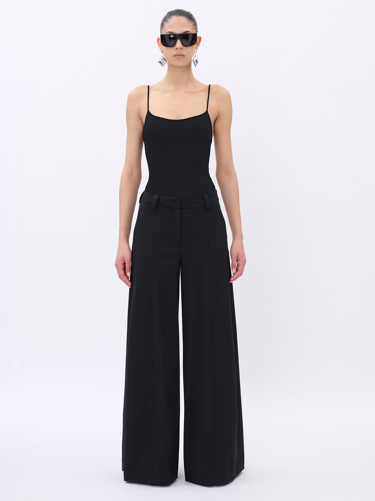 ALMA BLACK - WOOL TROUSERS