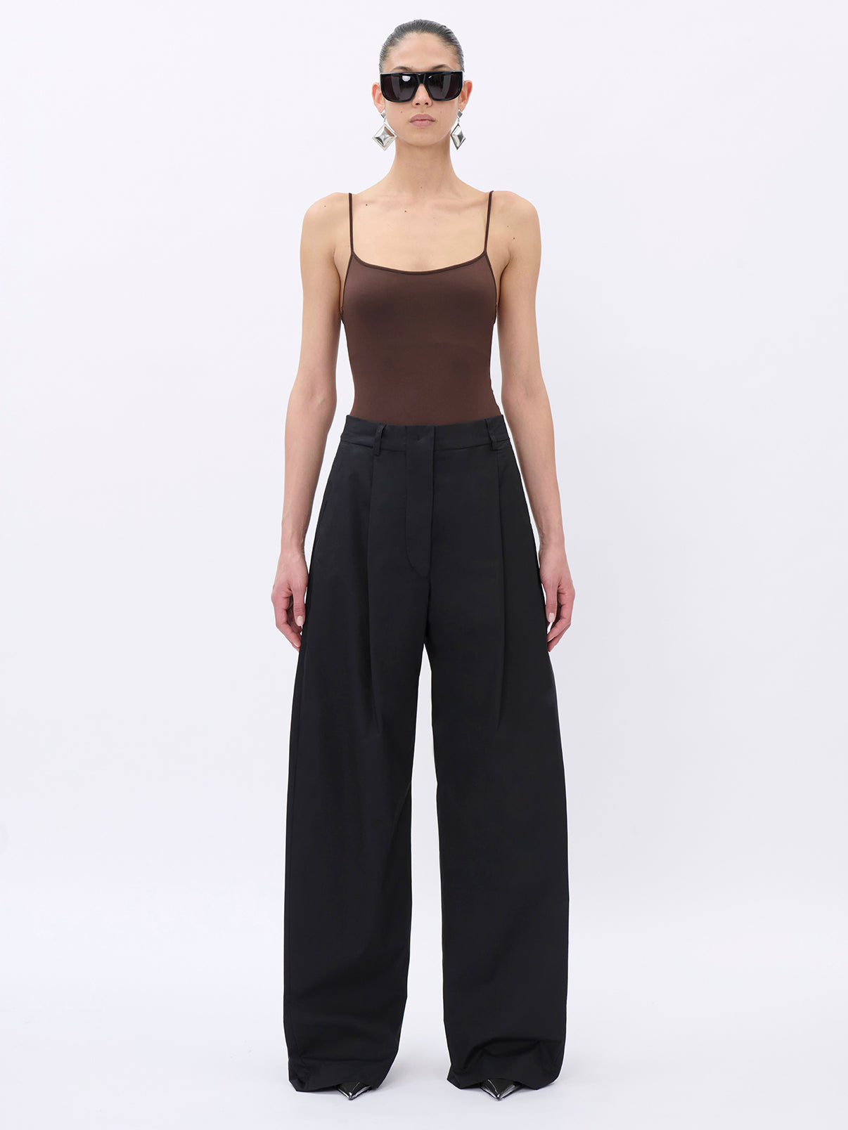 BILLIE BLACK - LIGHT POPELINE COTTON TROUSERS