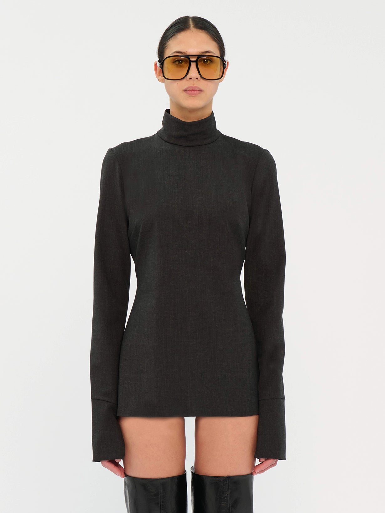 CLIO BLACK - WOOL TOP