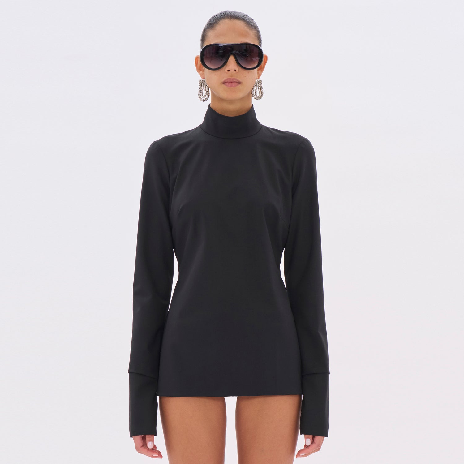 CLIO WOOL TOP // BLACK