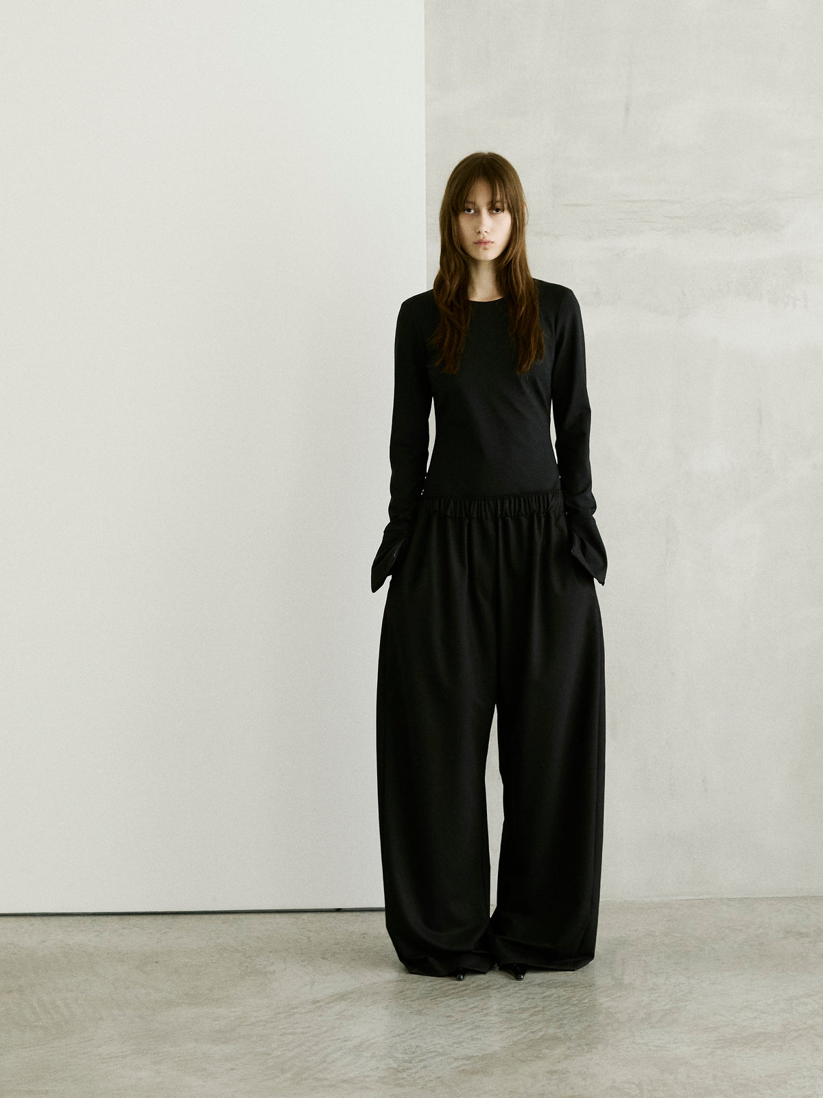 DORA WOOL TROUSERS // BLACK