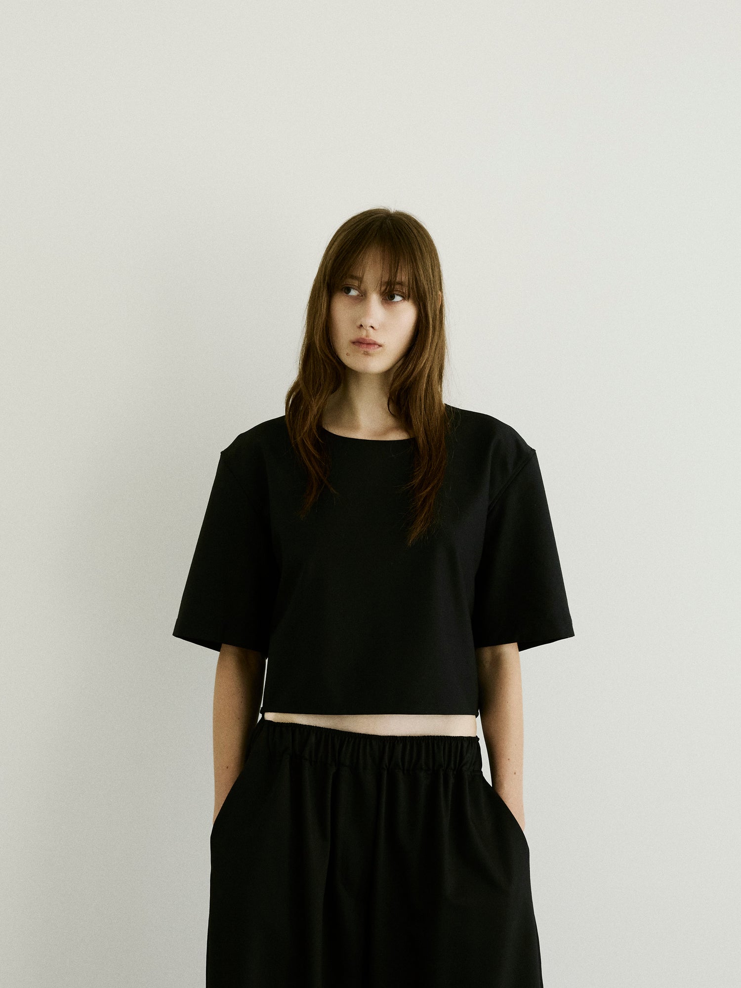 DULCE WOOL TOP // BLACK