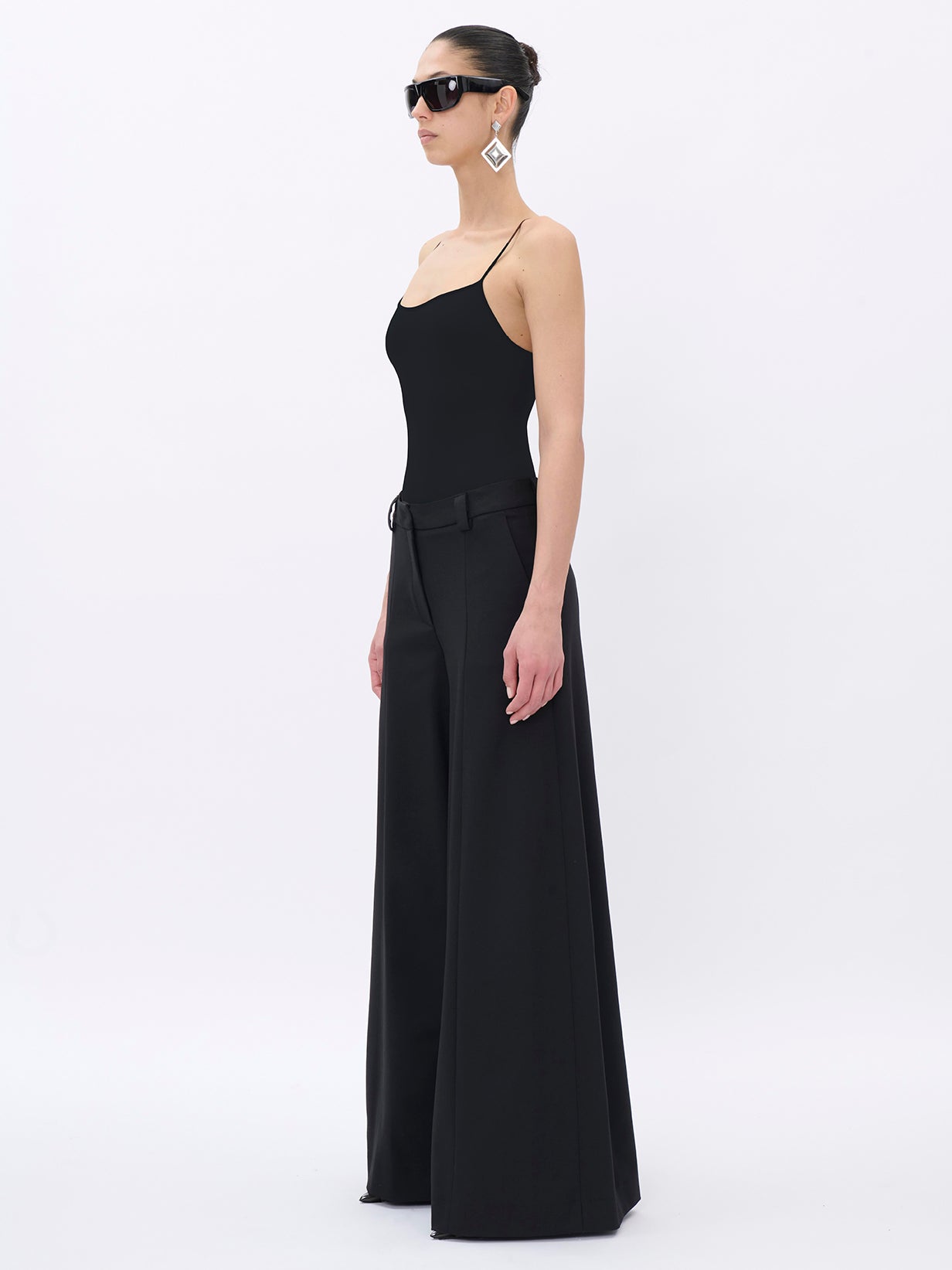 ALMA BLACK - WOOL TROUSERS