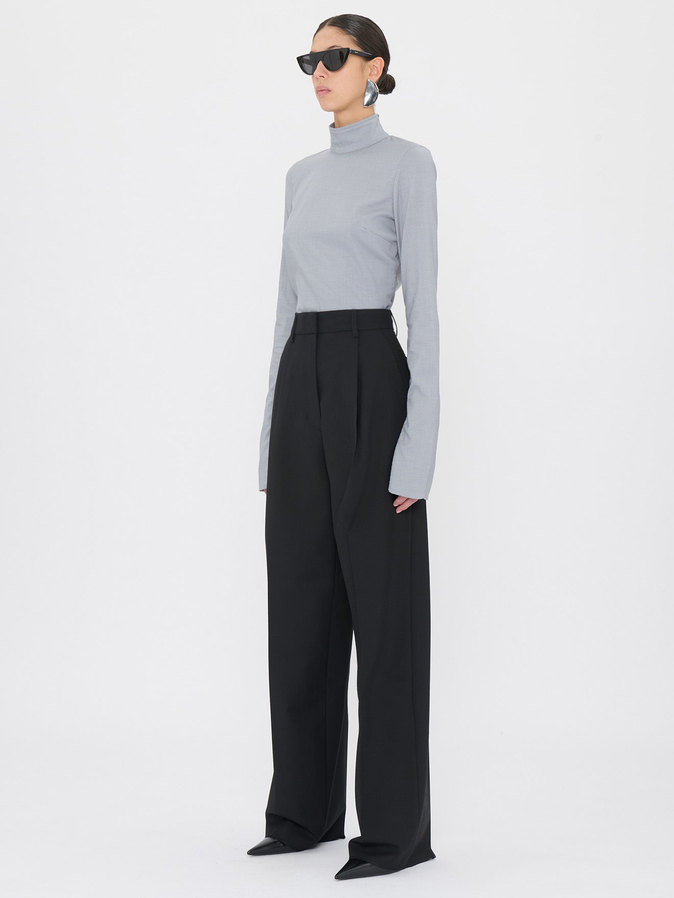 AXEL BLACK - WOOL TROUSERS