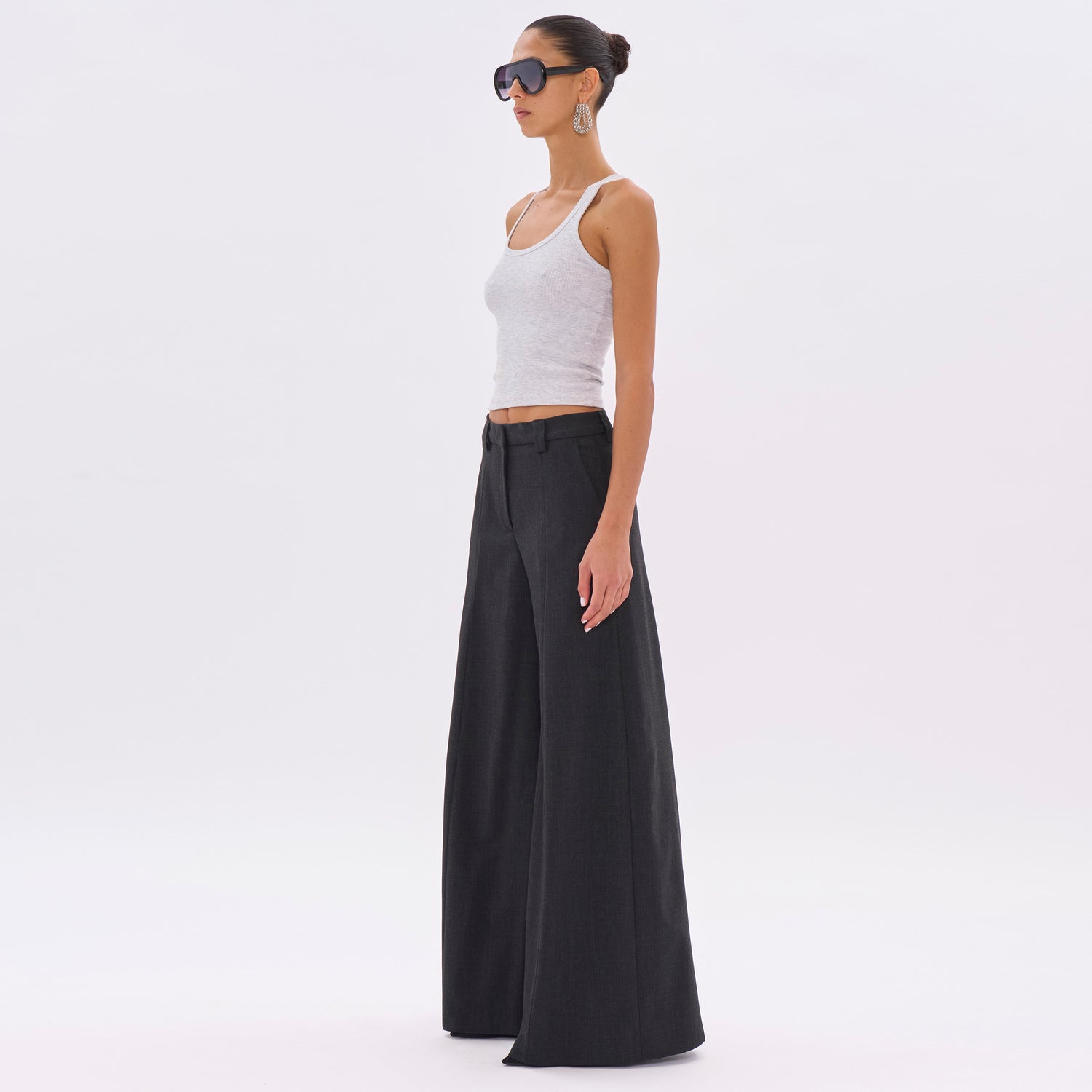 ALMA WOOL TROUSERS // BLACKBOARD