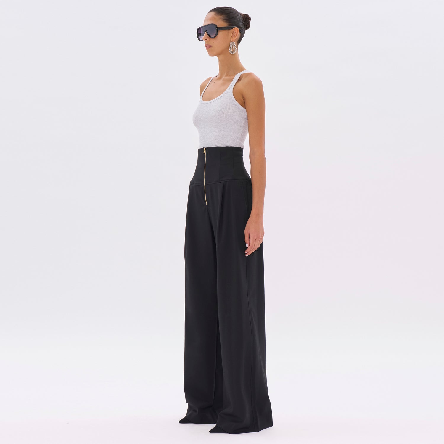 CLOE WOOL TROUSERS // BLACK