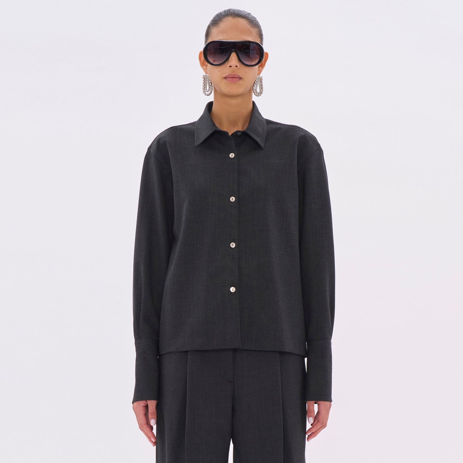 CODIE WOOL SHIRT // BLACKBOARD