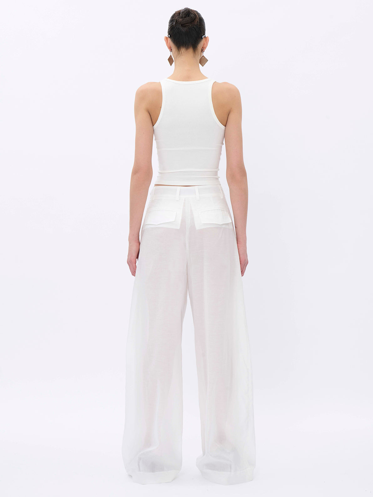 BILLIE WHITE - MUSLIN COTTON TROUSERS