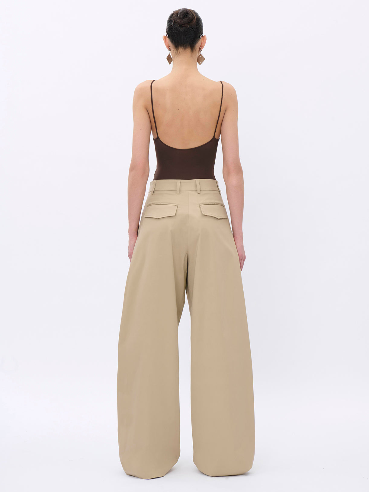 BILLIE SAND - POPELINE COTTON TROUSERS