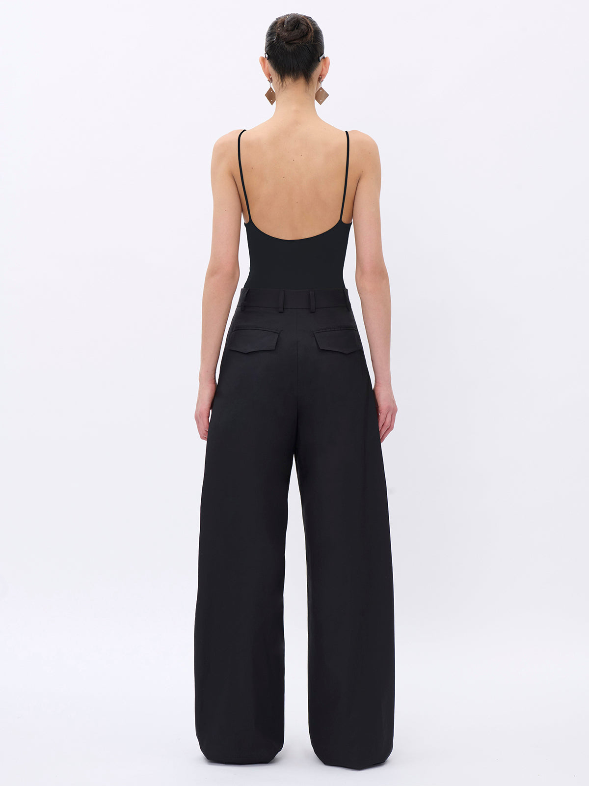 BILLIE BLACK - LIGHT POPELINE COTTON TROUSERS
