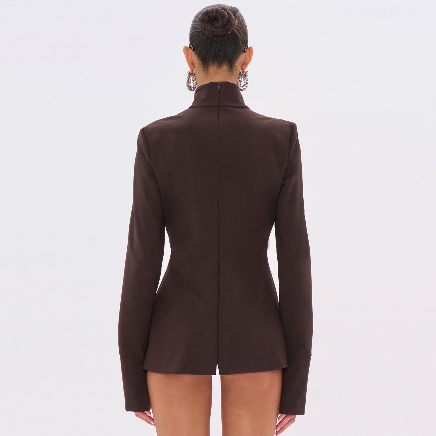 CLIO WOOL TOP // BROWN