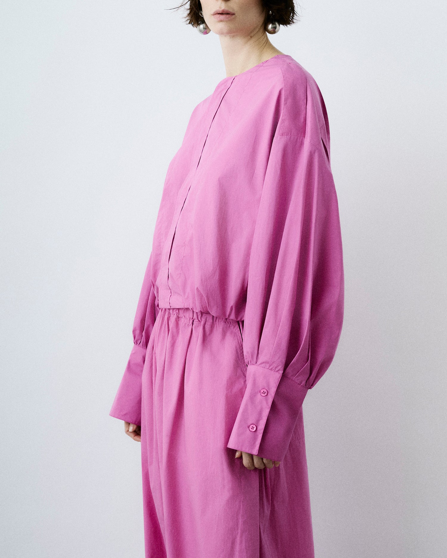 DIANA POPLIN SHIRT // FUXIA