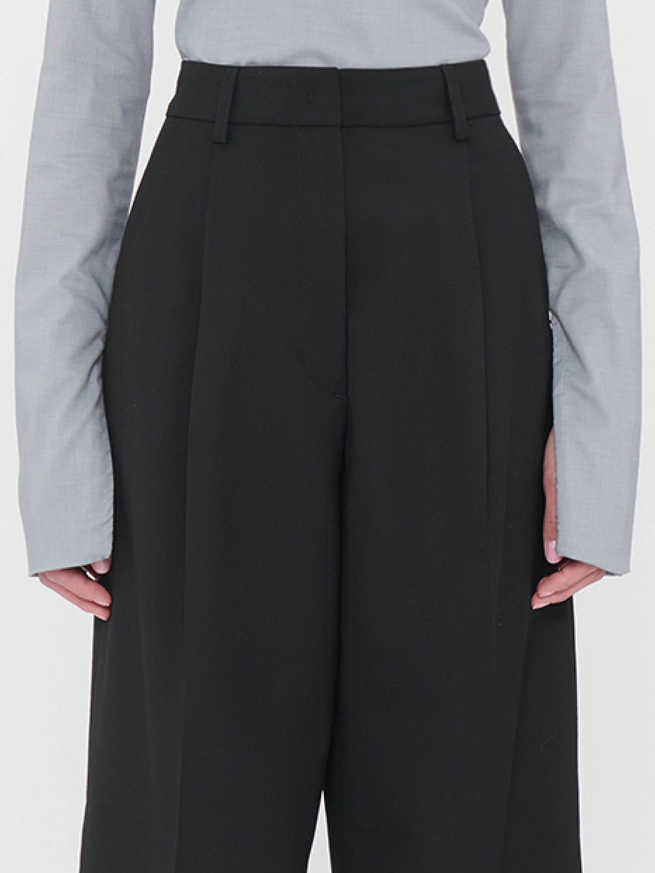 AXEL BLACK - WOOL TROUSERS
