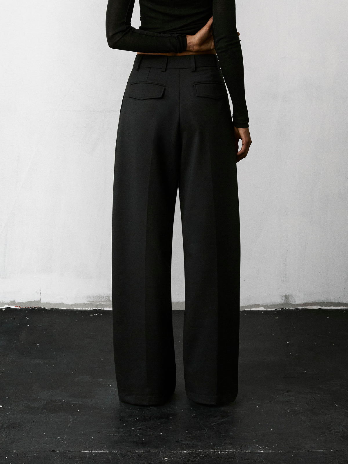 BILLIE WOOL TROUSERS // BLACK