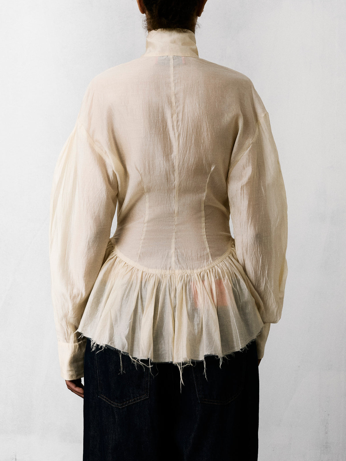 ELAINE LIGHT MUSLIN SHIRT // CREAM