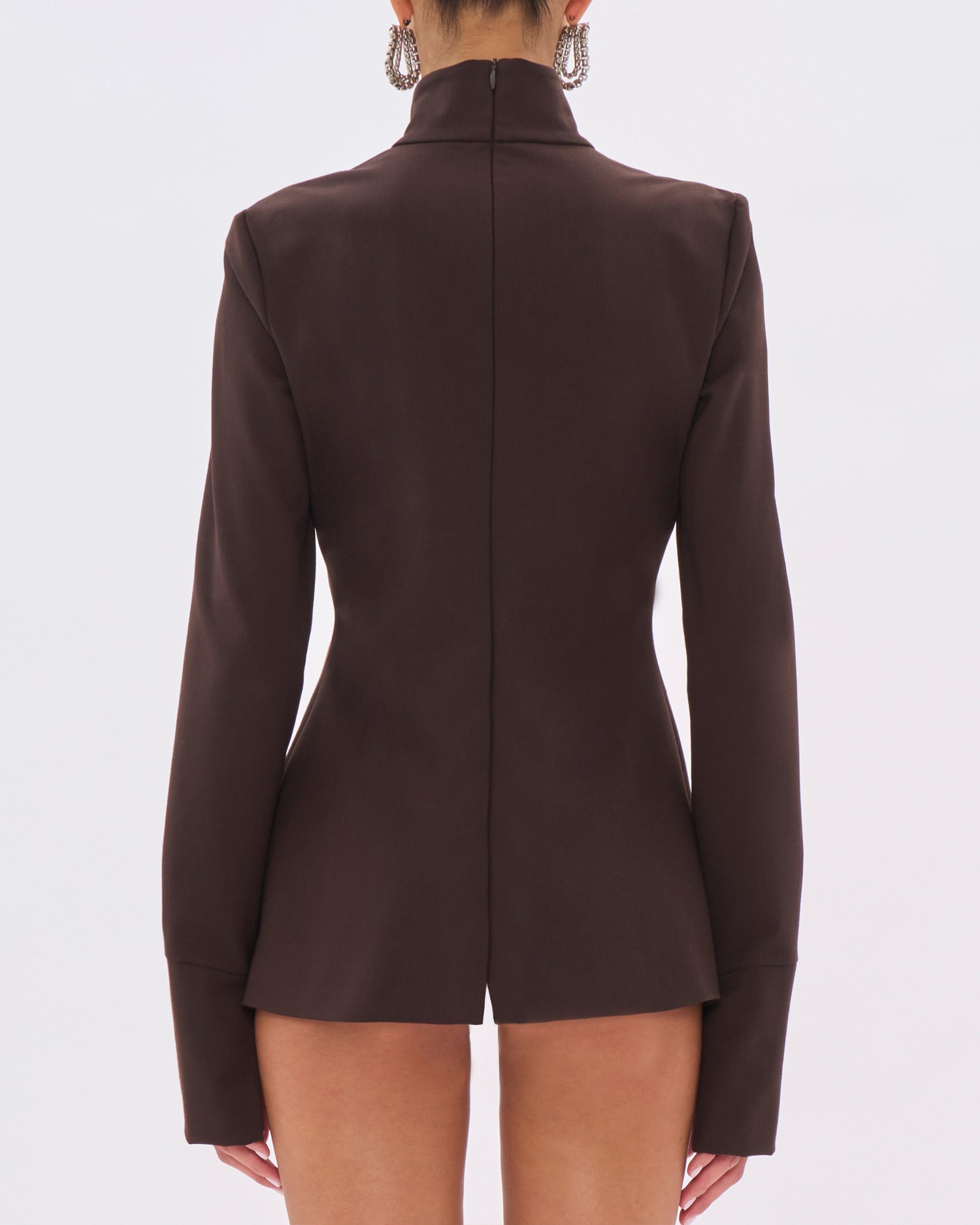 CLIO WOOL TOP // BROWN