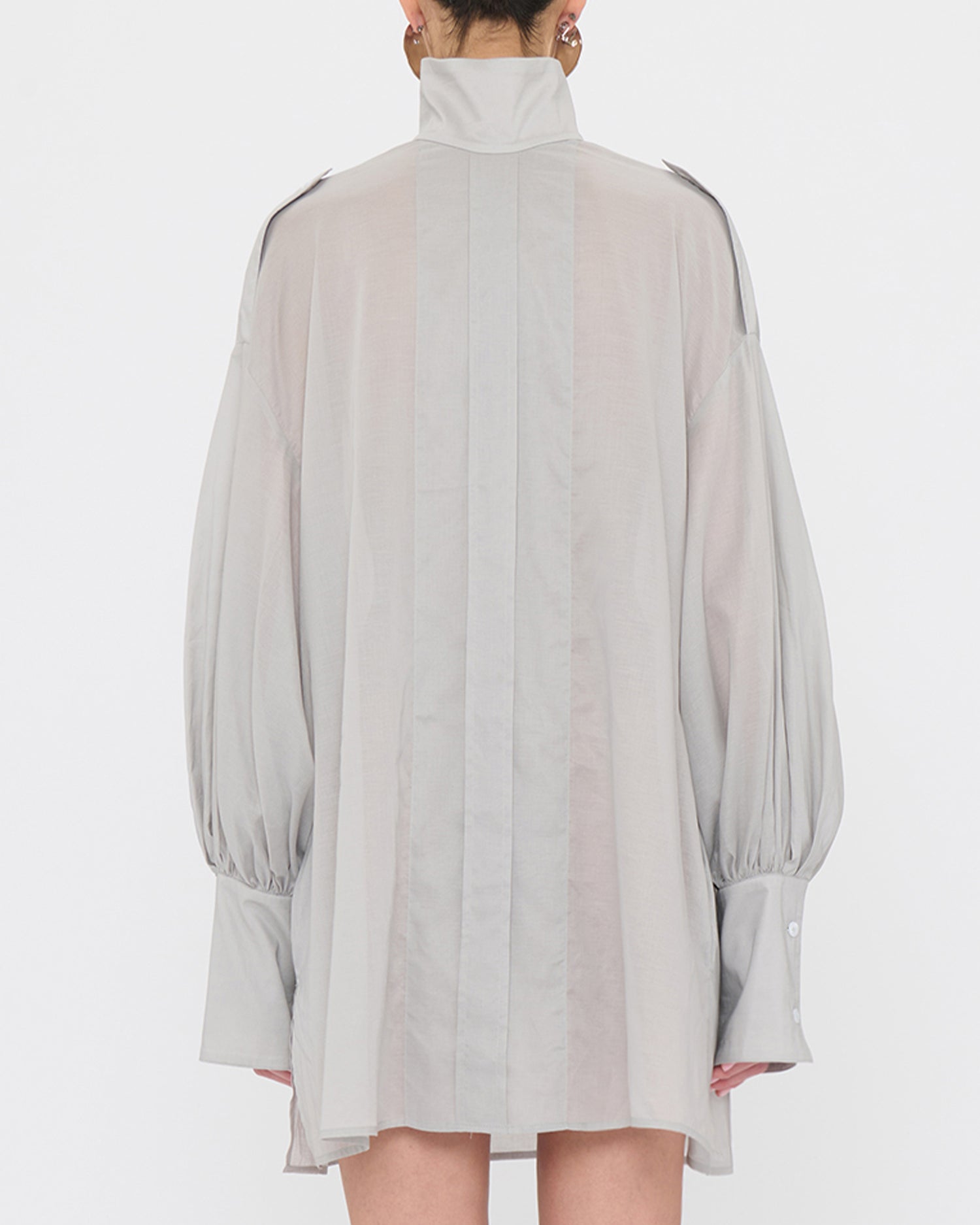 CIARA LIGHTWEIGHT MUSLIN SHIRT // ICE GREY
