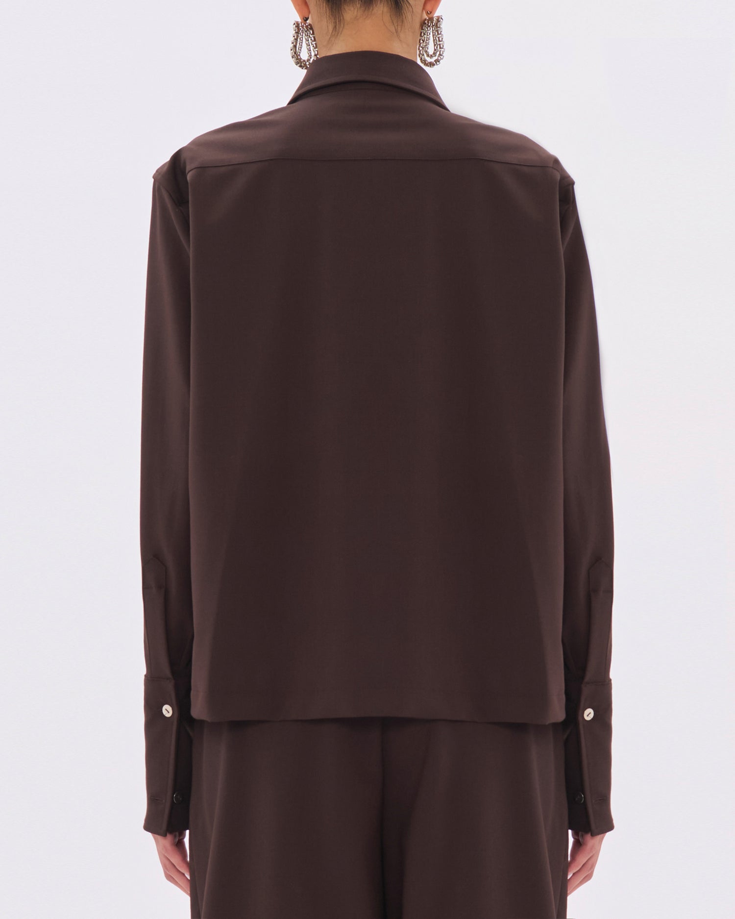 CODIE WOOL SHIRT // BROWN