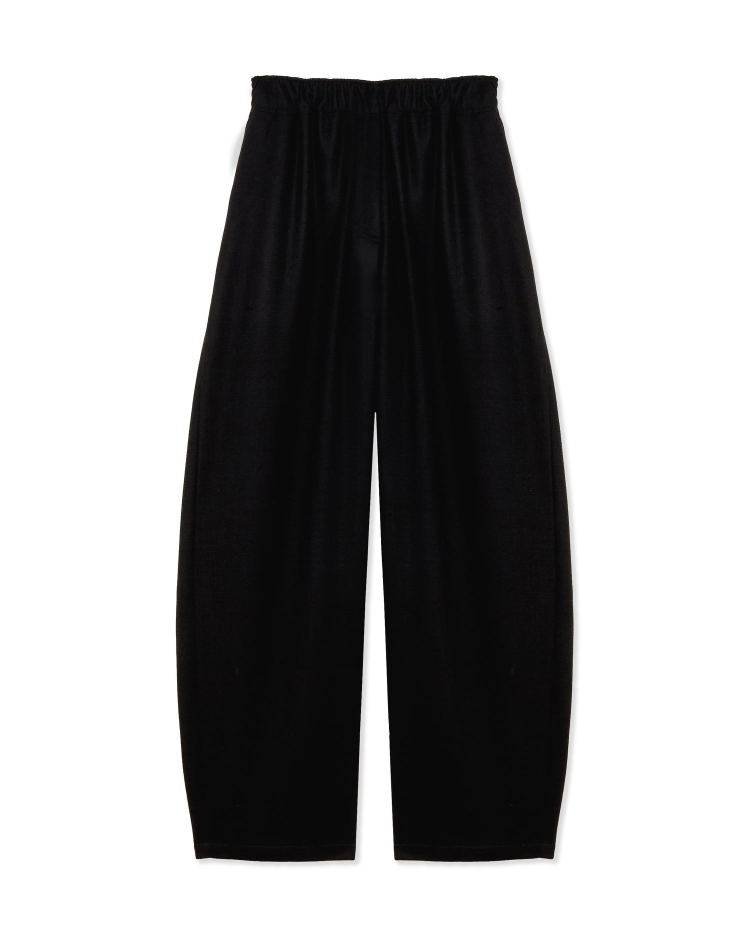 DORA FLANNEL WOOL TROUSERS // BLACK