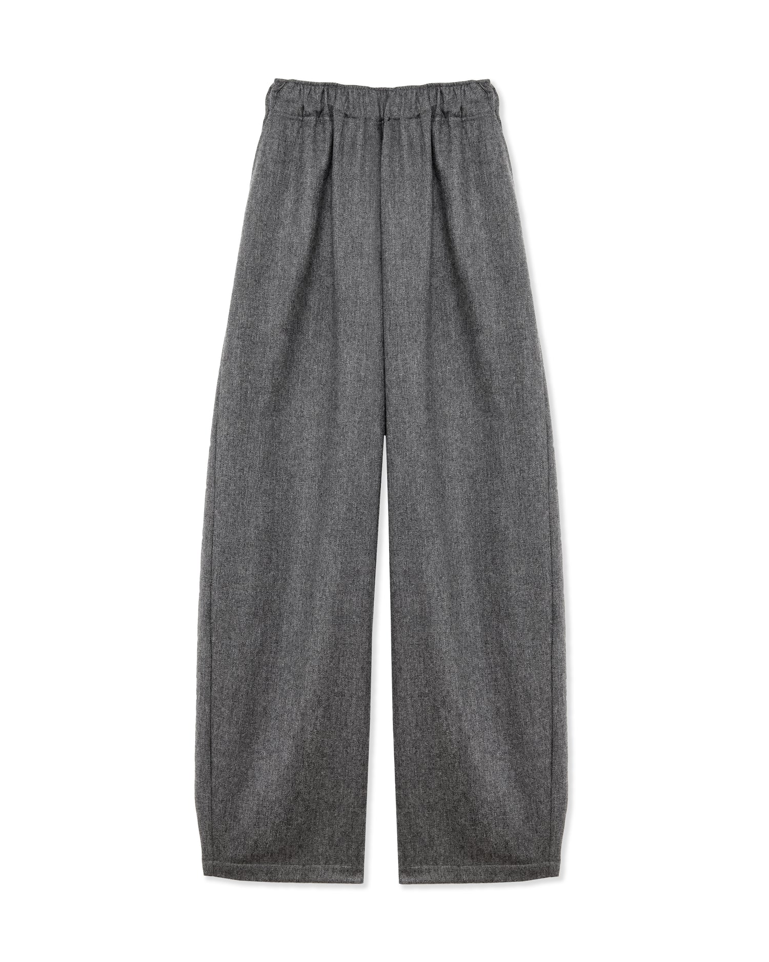 DORA FLANNEL WOOL TROUSERS // LIGHT GREY