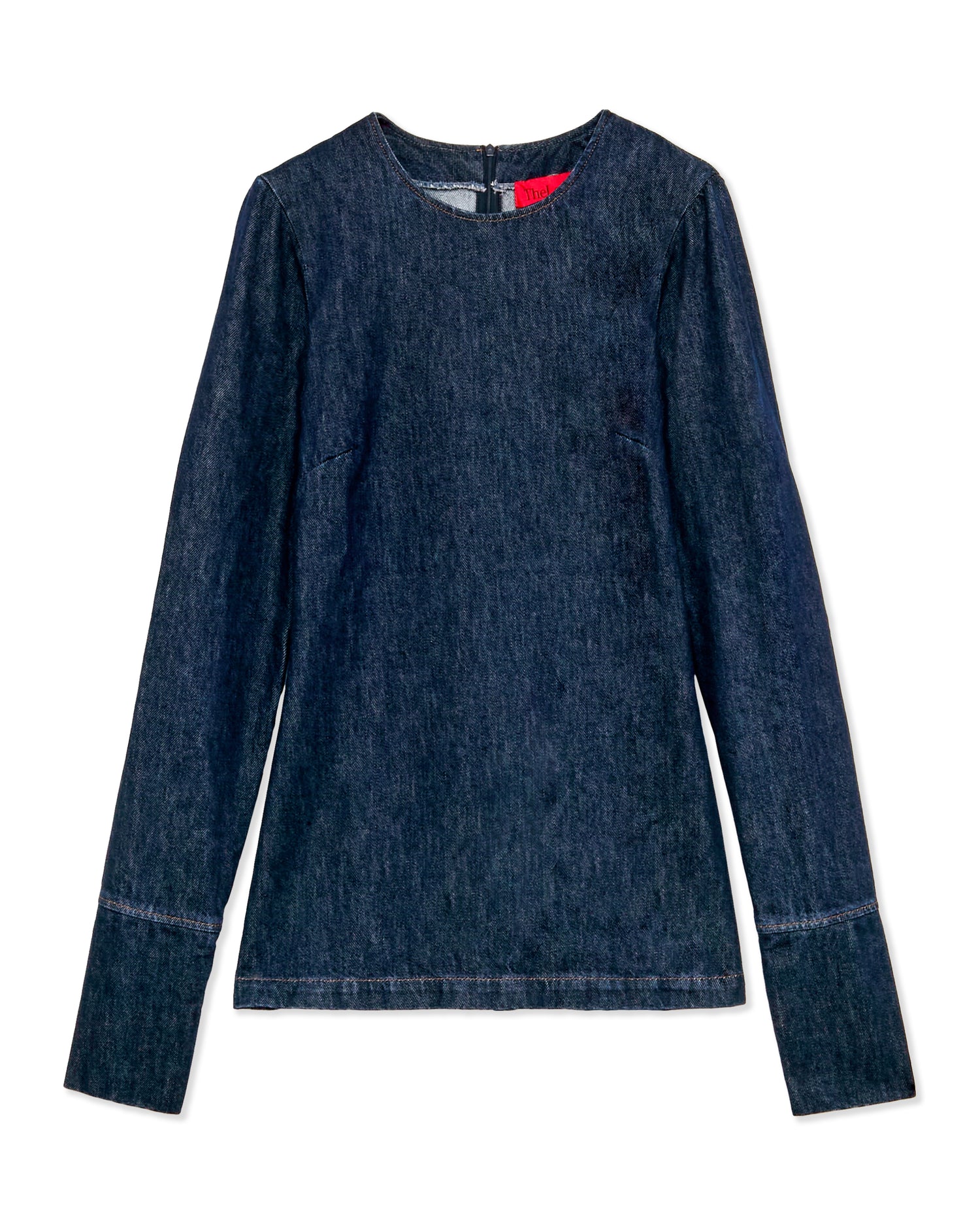 ELISA DENIM TOP // BLUE