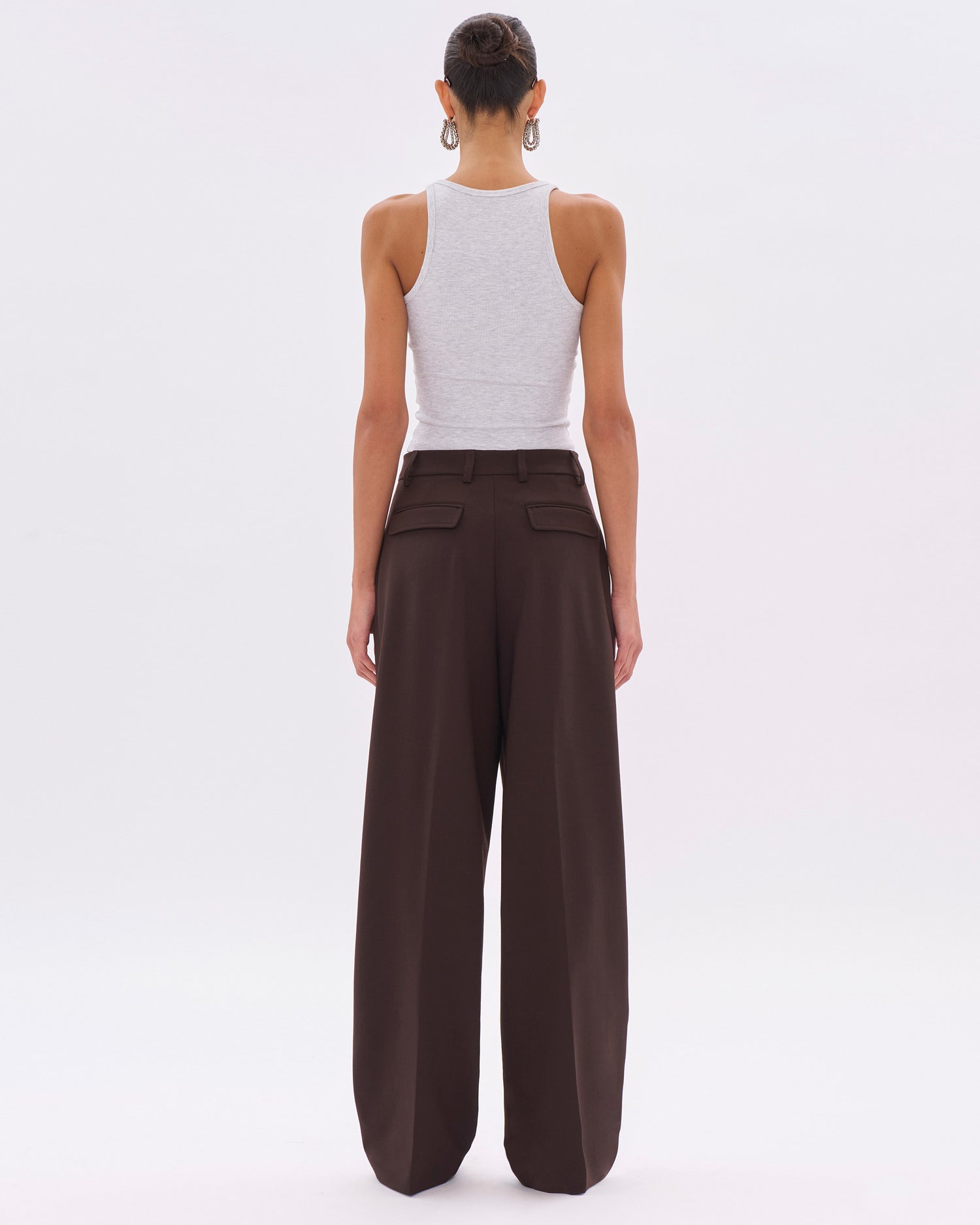 AXEL WOOL TROUSERS // BROWN