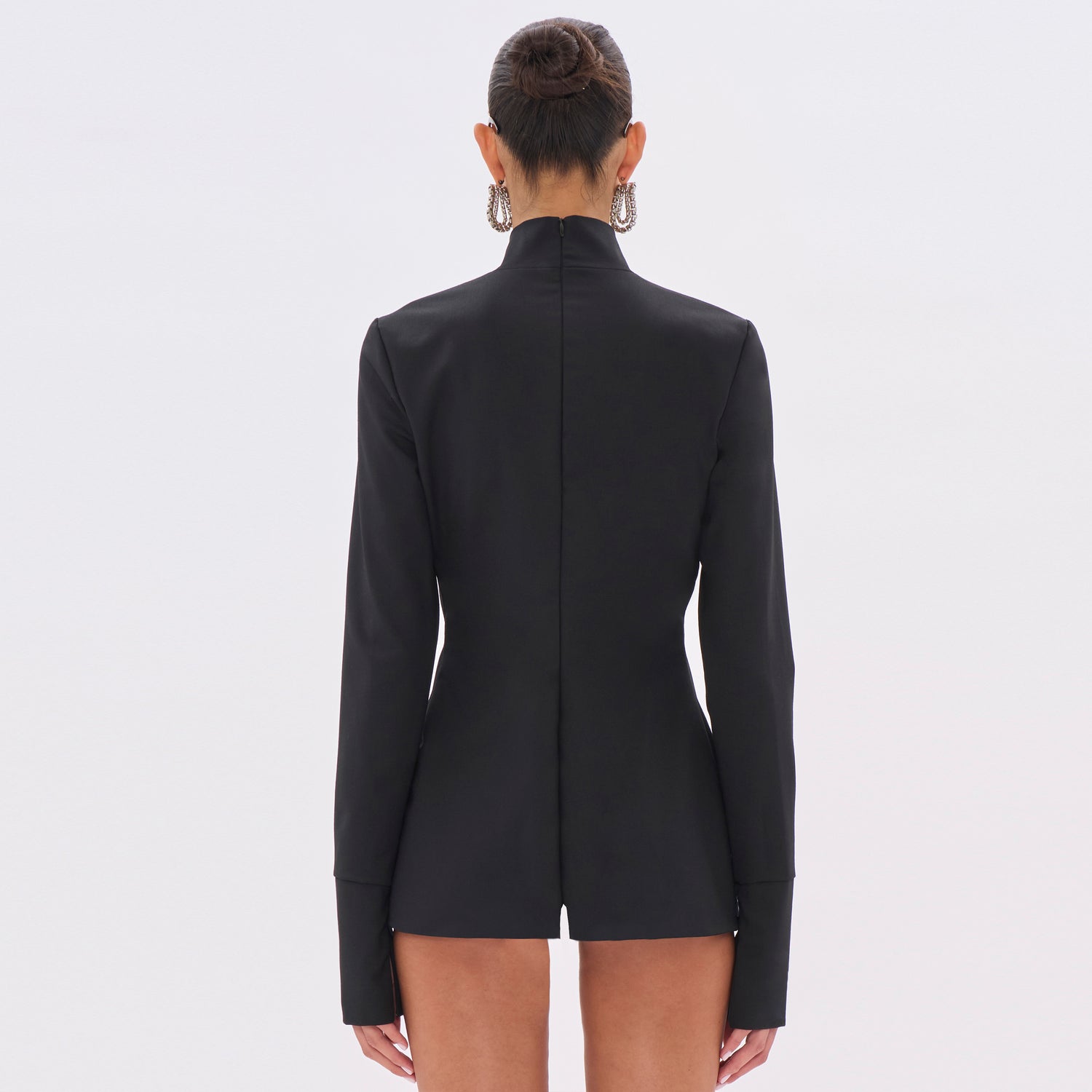 CLIO WOOL TOP // BLACK