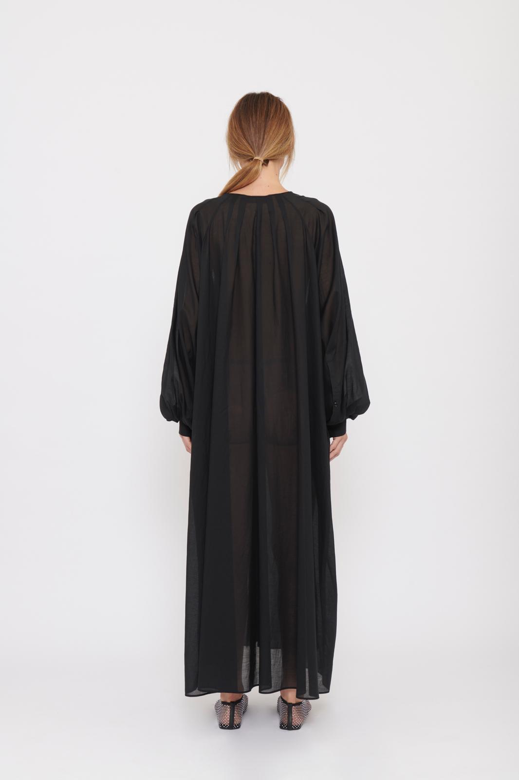 BRUGE BLACK - SAHARIANA SHIRT DRESS