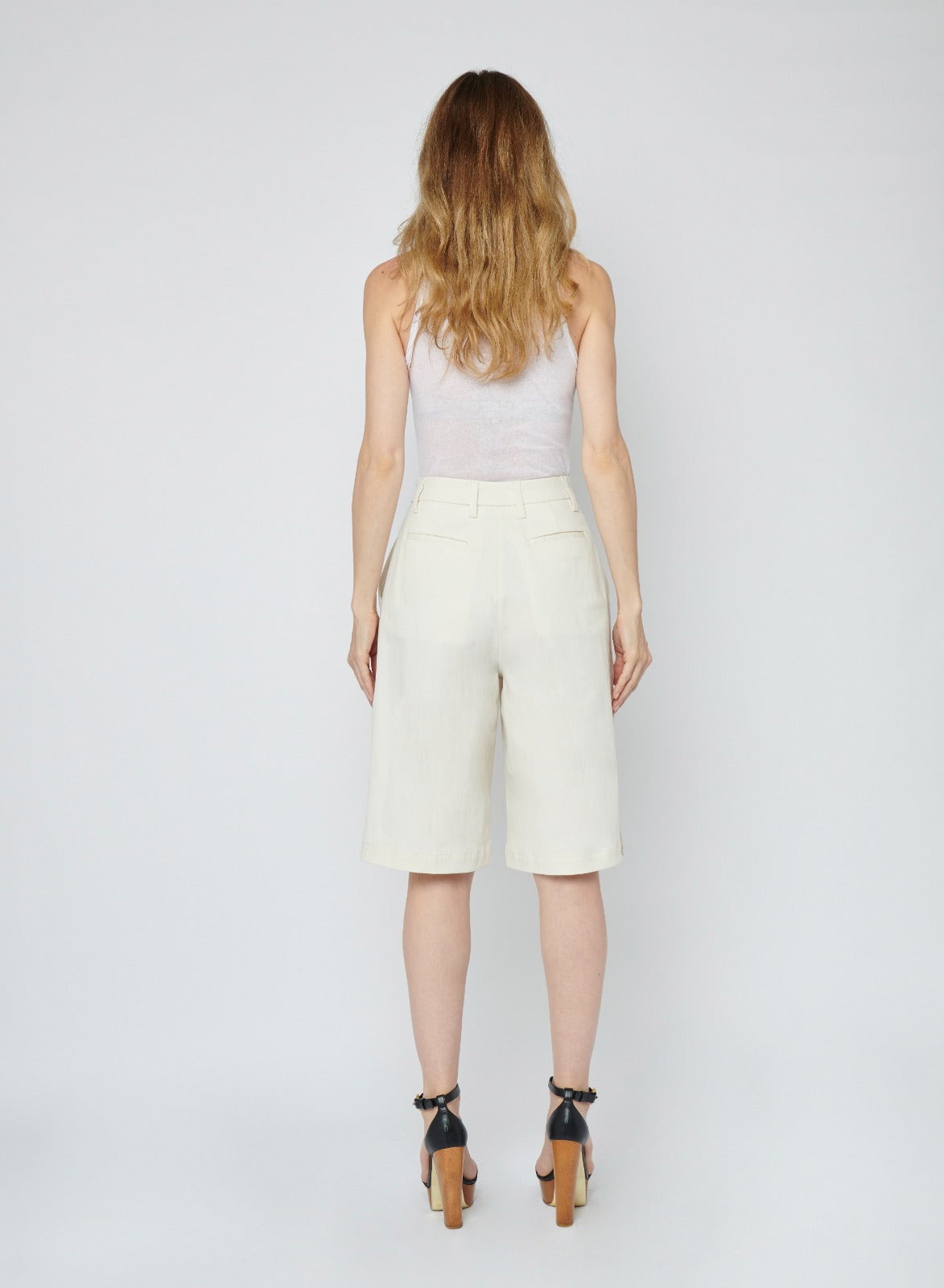 BRENDA OFF WHITE WHITE - BERMUDA