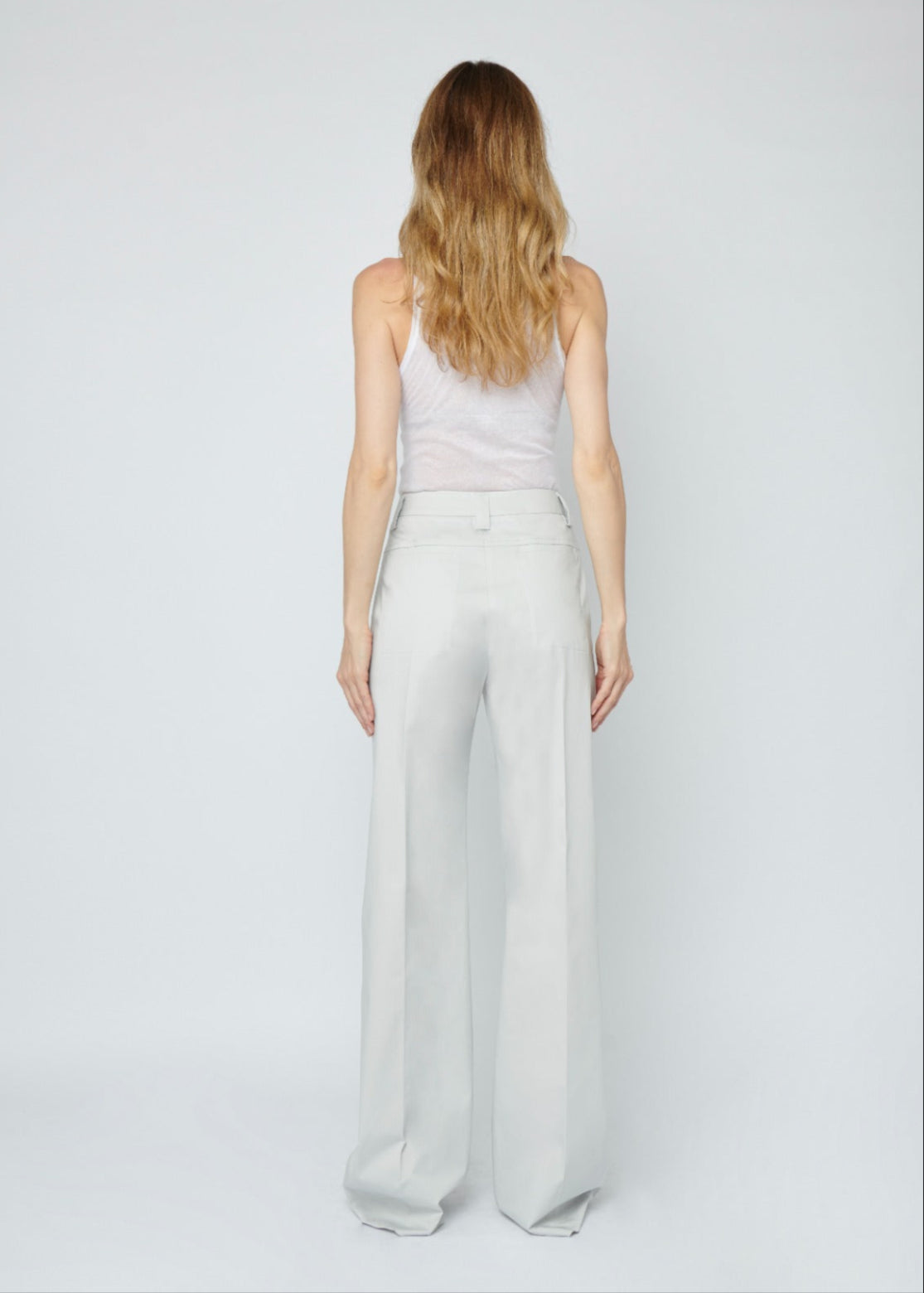 ALEK POPELINE LIGHT GREY - TROUSERS