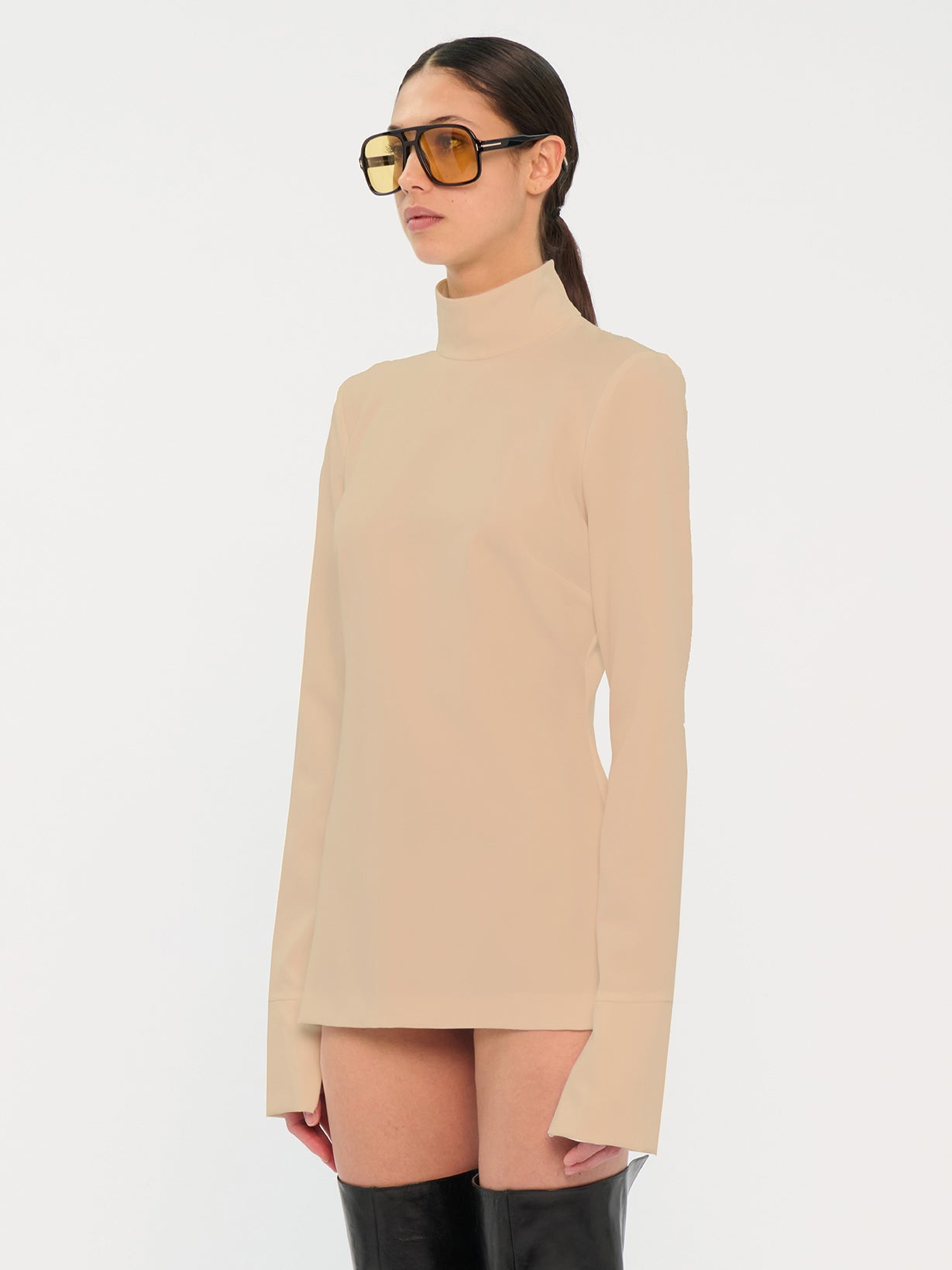 CLIO SAND - LIGHT POPELINE COTTON TOP