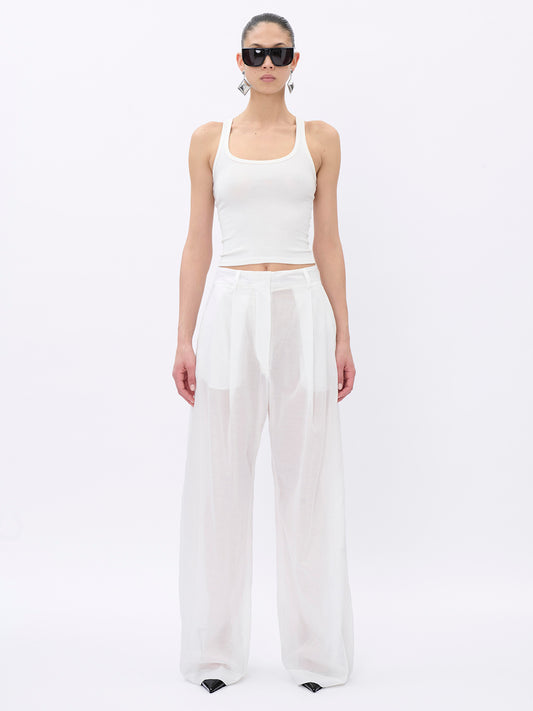 BILLIE WHITE - MUSLIN COTTON TROUSERS