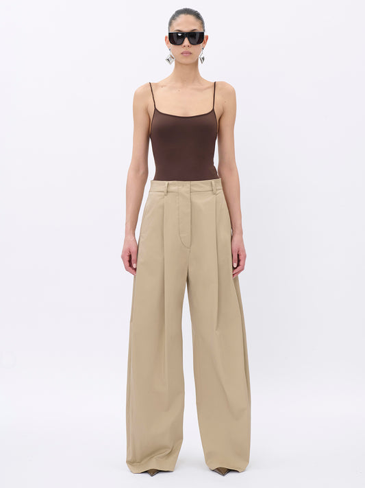 BILLIE SAND - POPELINE COTTON TROUSERS