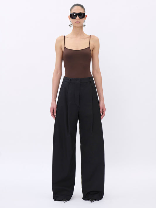 BILLIE BLACK - LIGHT POPELINE COTTON TROUSERS
