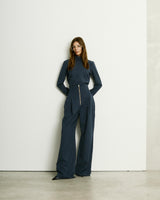 CLOE WOOL TROUSERS // NIGHT BLUE