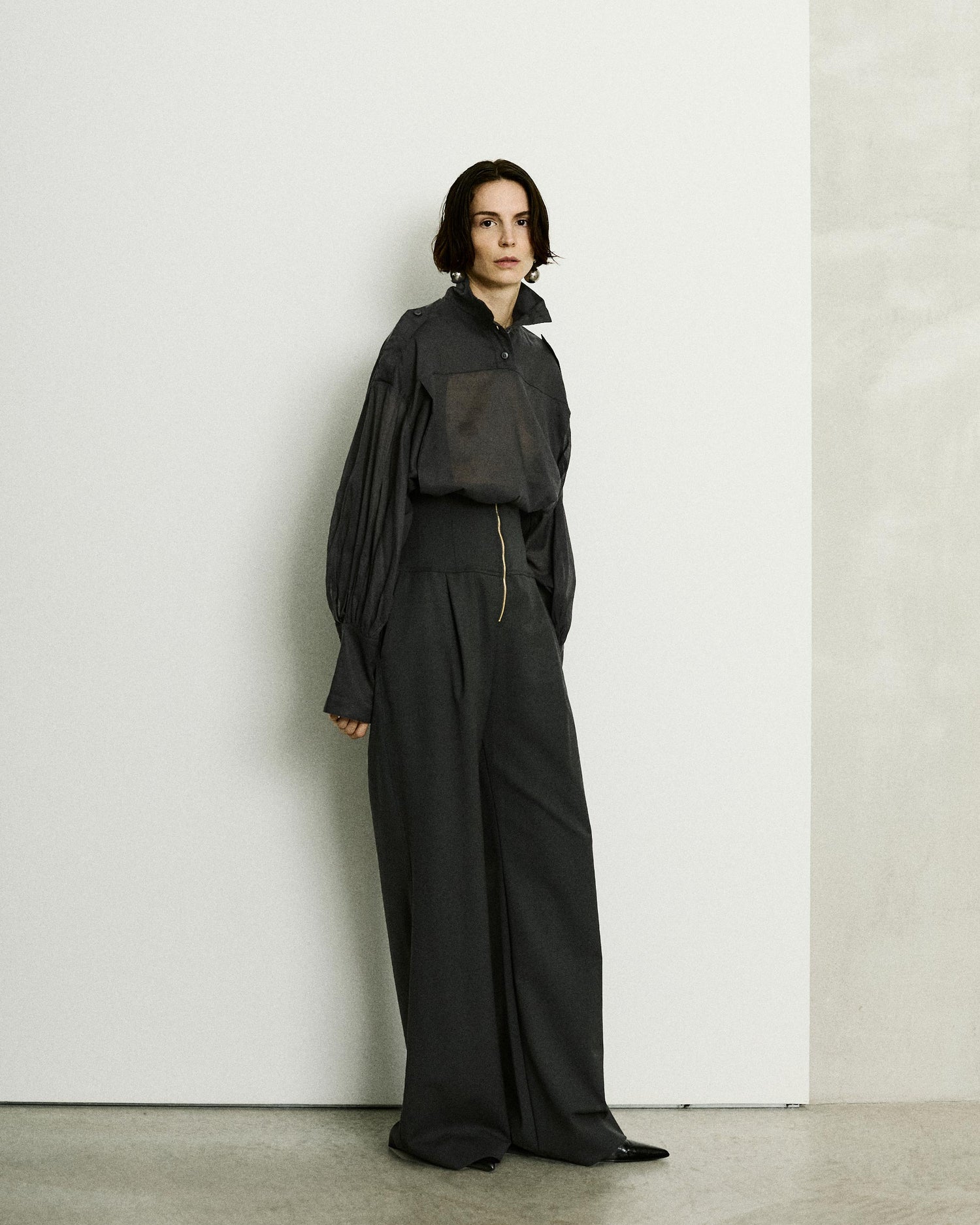 CLOE WOOL TROUSERS // BLACK