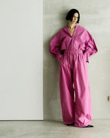 DORA POPLIN TROUSERS // FUXIA