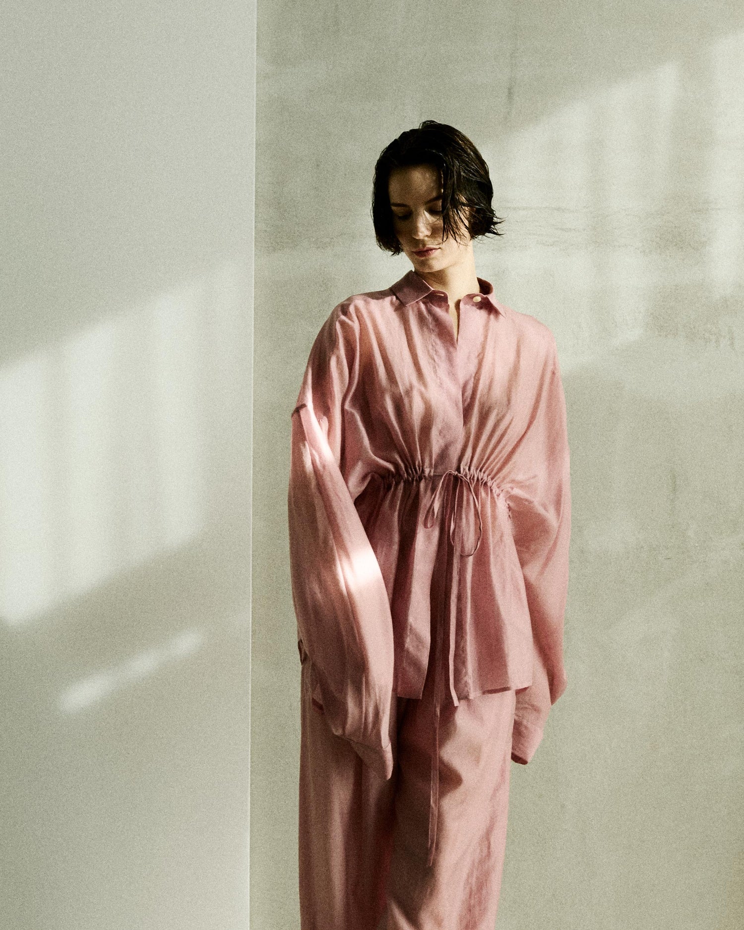 DALIDA LIGHT MUSLIN SHIRT // ANTIQUE PINK