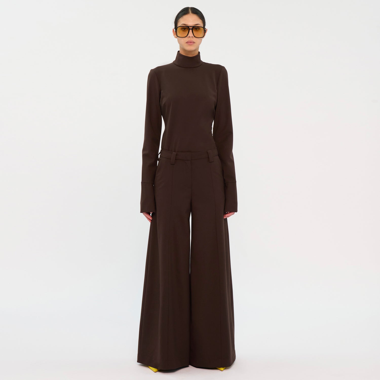ALMA WOOL TROUSERS // BROWN