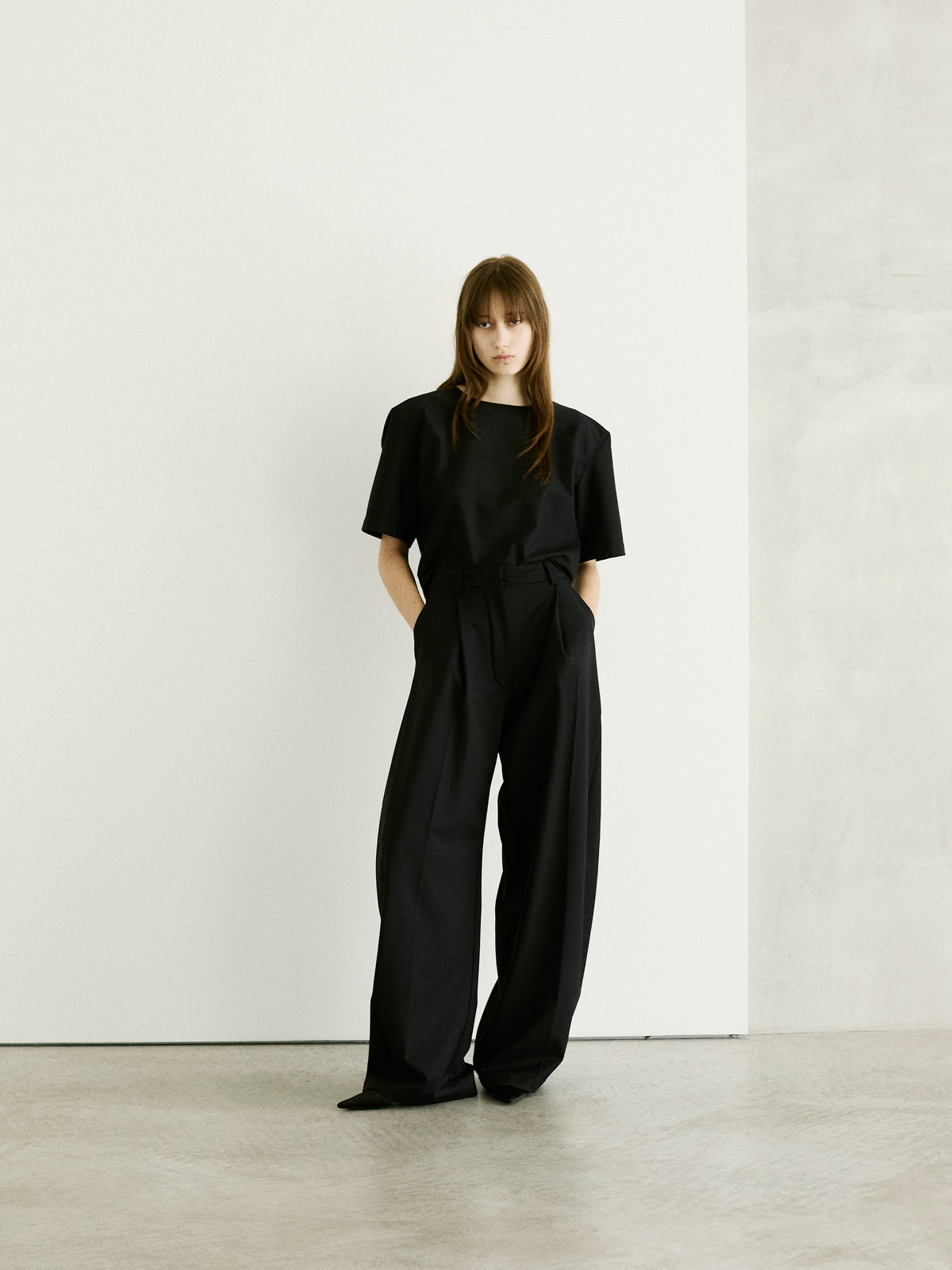 BILLIE WOOL TROUSERS // BLACK