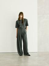 BILLIE WOOL TROUSERS // GREY MELANGE
