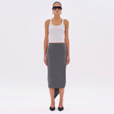 BREE WOOL SKIRT // MEDIUM GREY