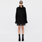 CIARA LIGHTWEIGHT MUSLIN SHIRT // BLACK