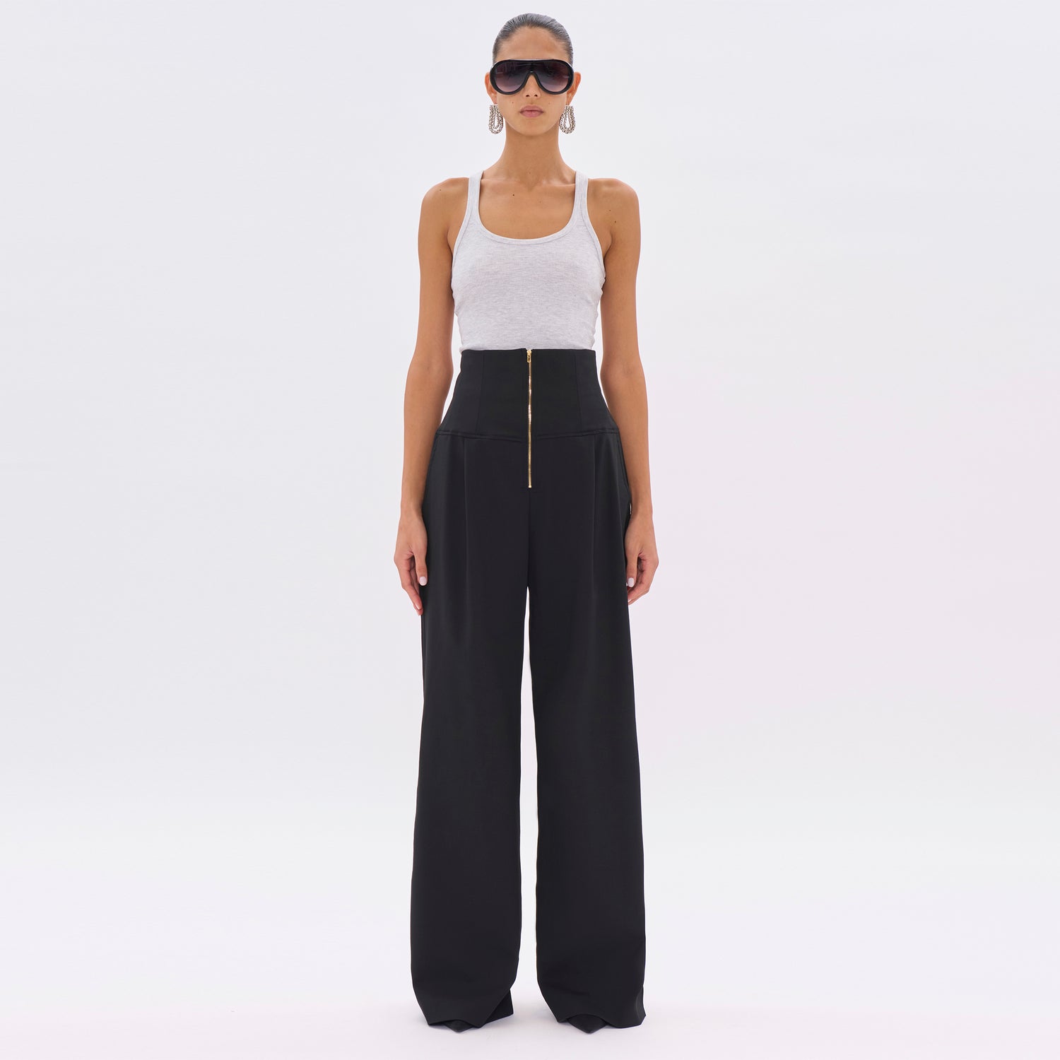 CLOE WOOL TROUSERS // BLACK