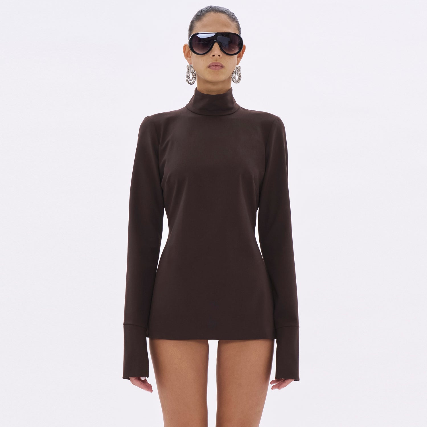 CLIO WOOL TOP // BROWN