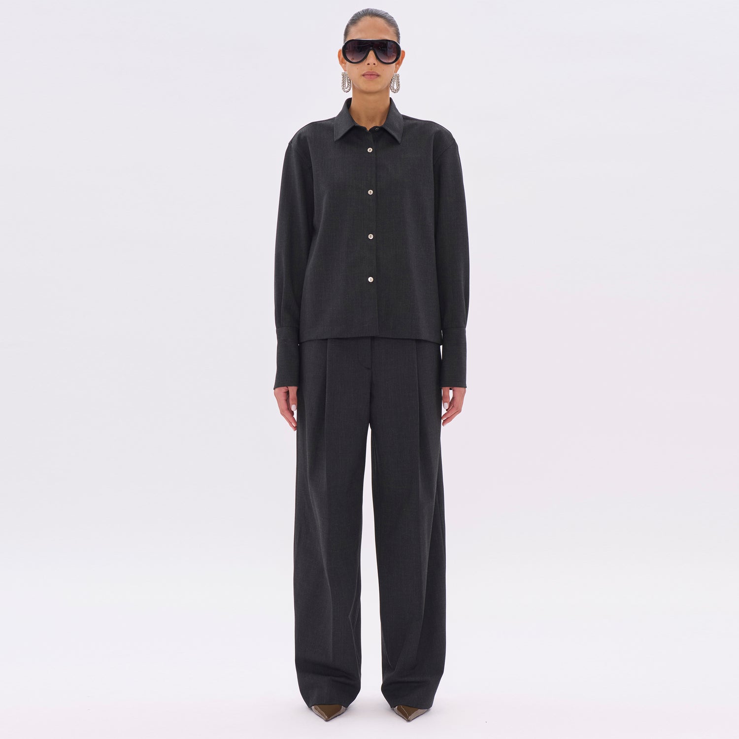 CODIE WOOL SHIRT // BLACKBOARD