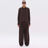 CODIE WOOL SHIRT // BROWN