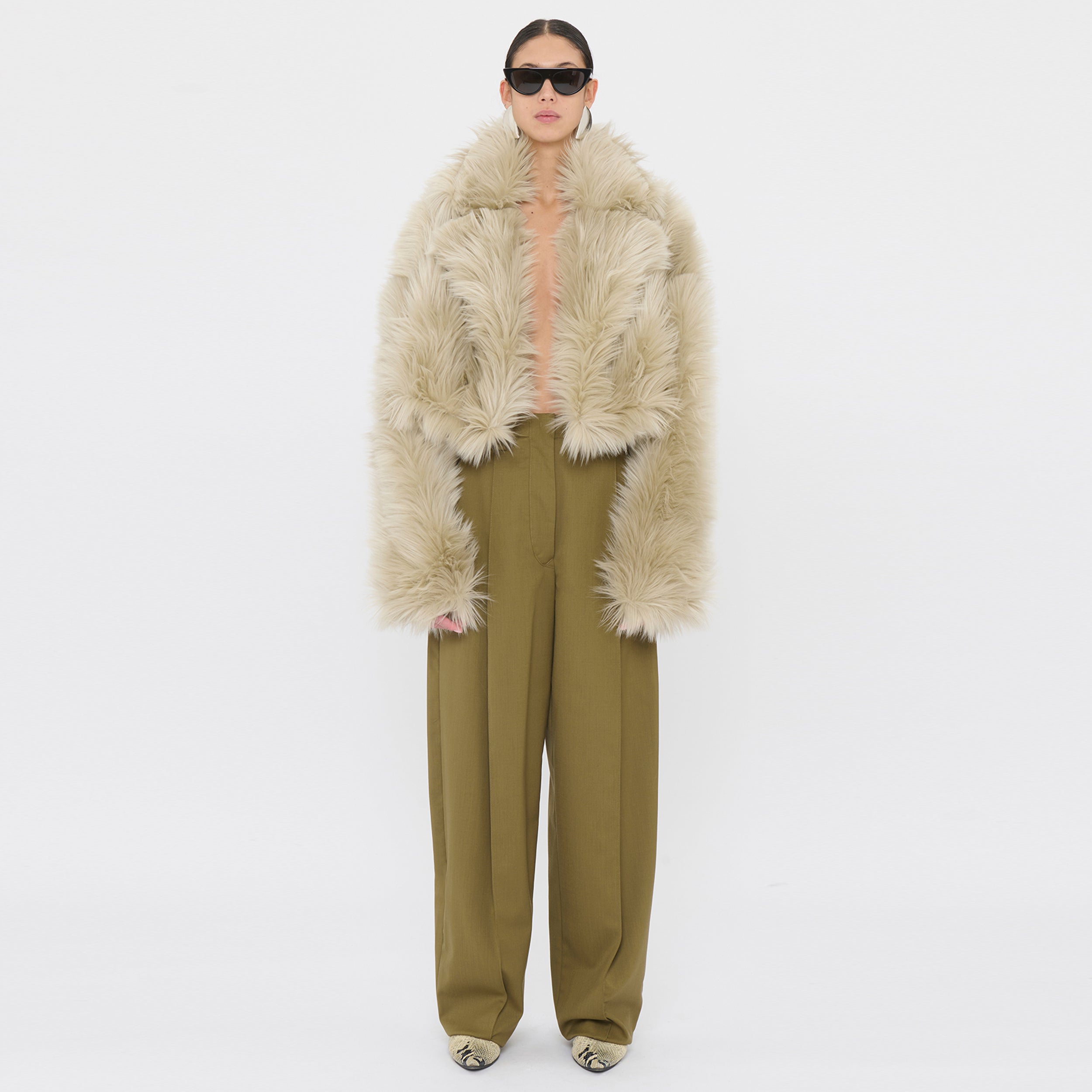 CODY ECO FUR JACKET // WHITE ICE – The Latest