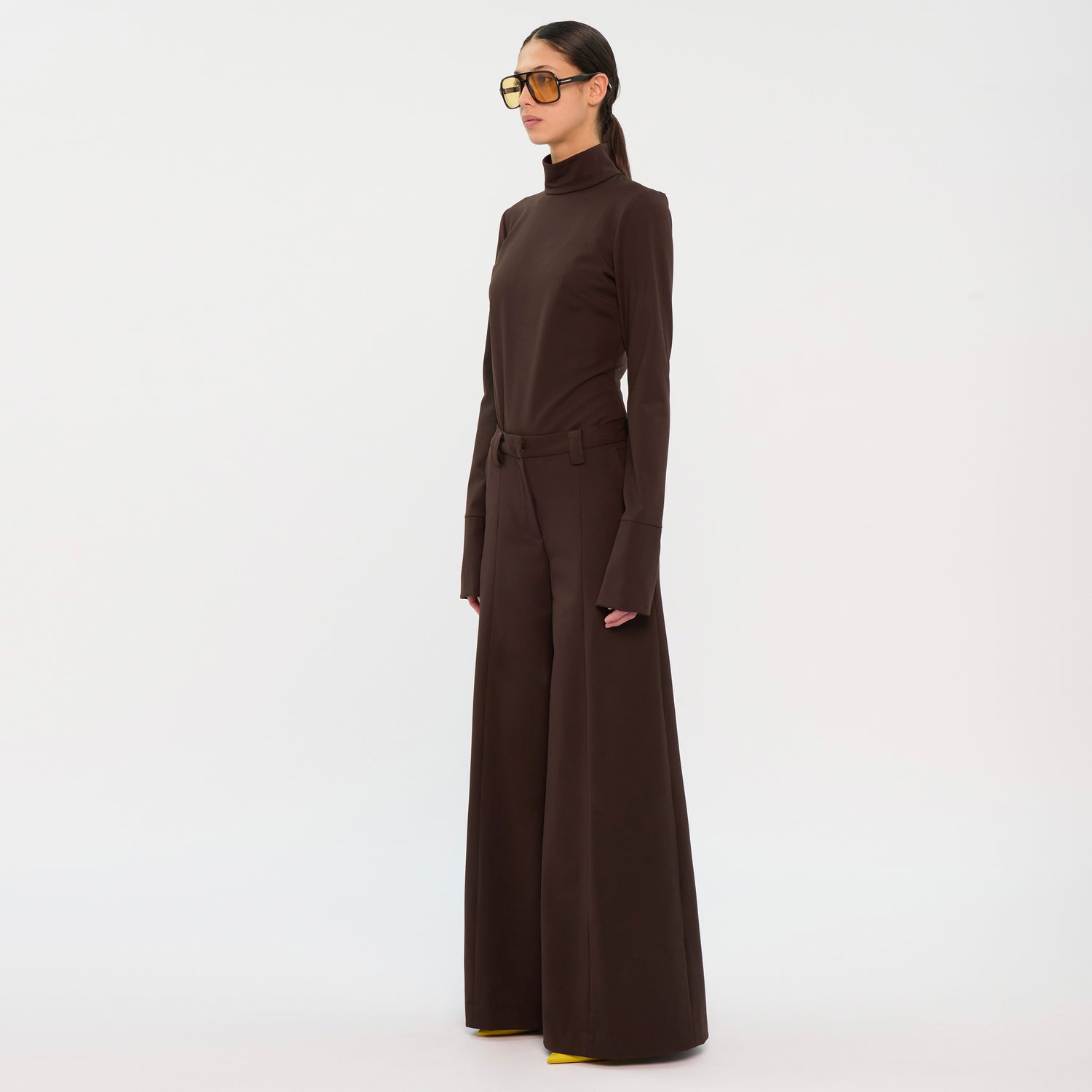 ALMA WOOL TROUSERS // BROWN