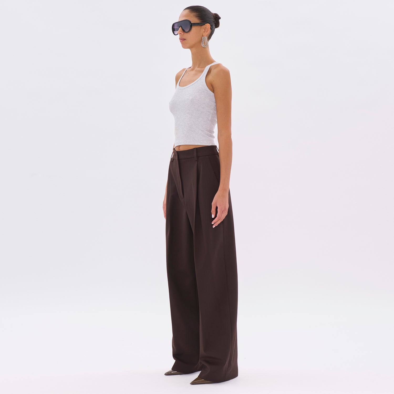 AXEL WOOL TROUSERS // BROWN